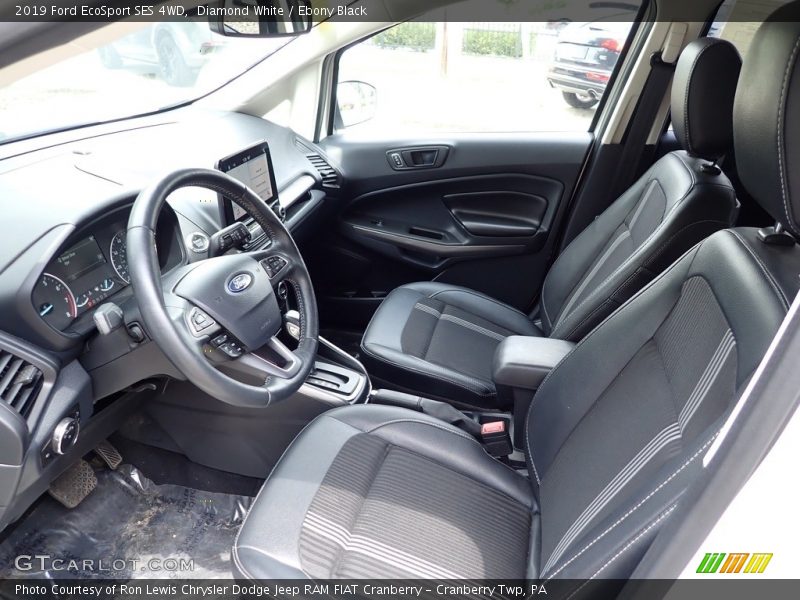 Diamond White / Ebony Black 2019 Ford EcoSport SES 4WD