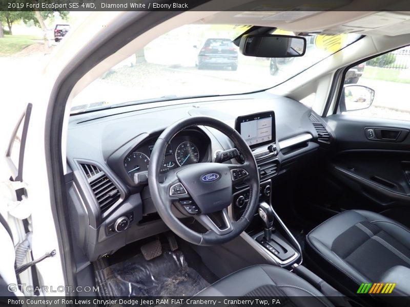 Diamond White / Ebony Black 2019 Ford EcoSport SES 4WD