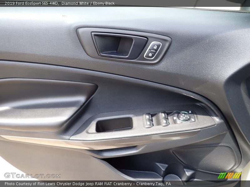 Diamond White / Ebony Black 2019 Ford EcoSport SES 4WD