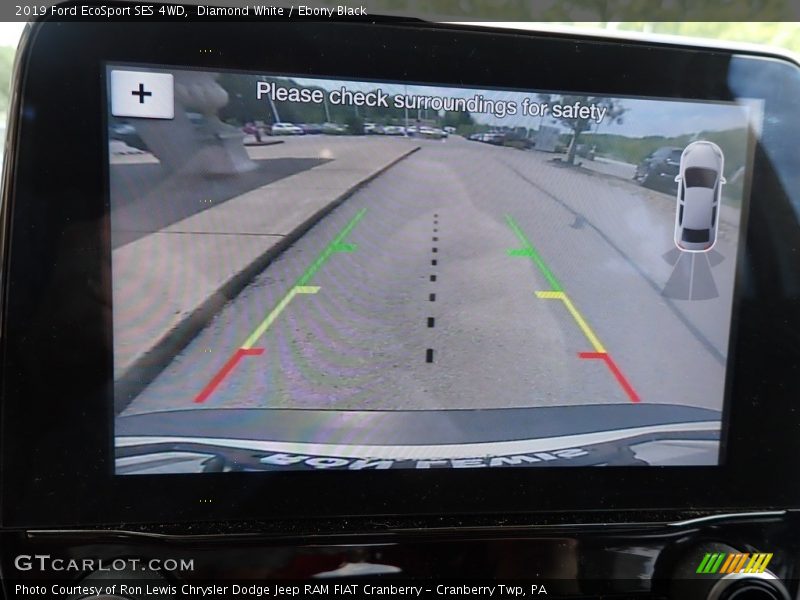 Diamond White / Ebony Black 2019 Ford EcoSport SES 4WD