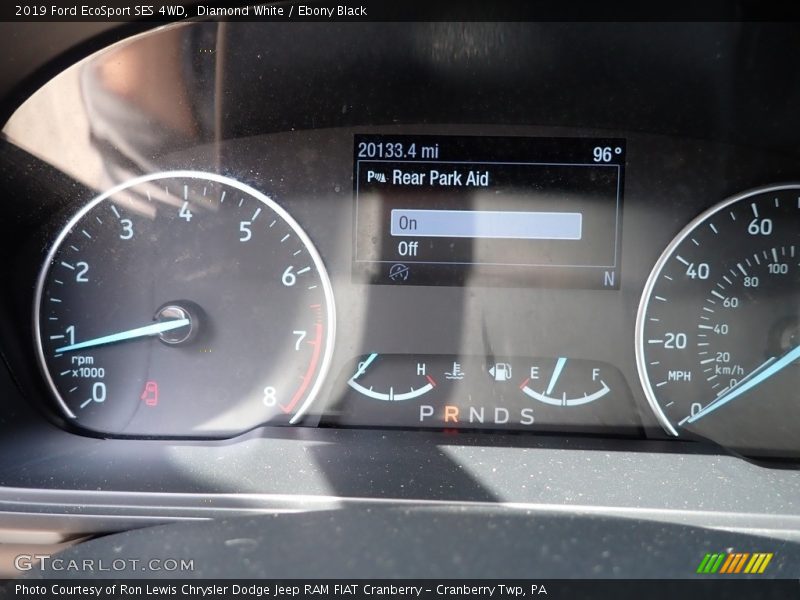 Diamond White / Ebony Black 2019 Ford EcoSport SES 4WD