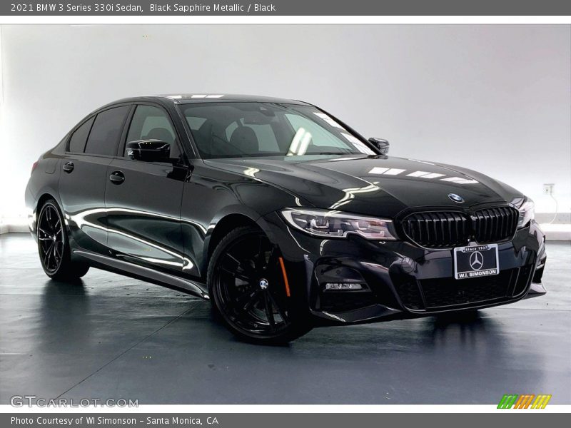 Black Sapphire Metallic / Black 2021 BMW 3 Series 330i Sedan