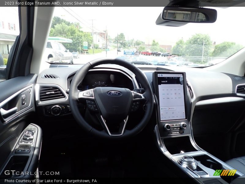 Iconic Silver Metallic / Ebony 2023 Ford Edge Titanium AWD