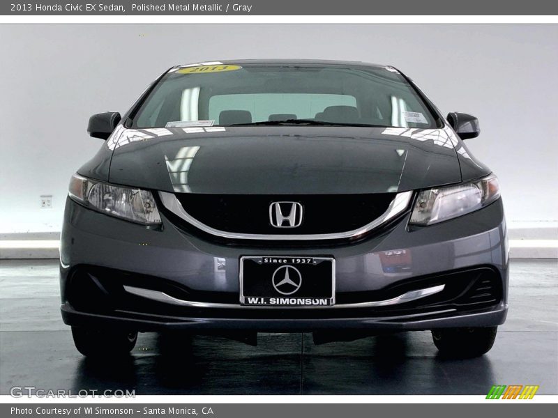 Polished Metal Metallic / Gray 2013 Honda Civic EX Sedan