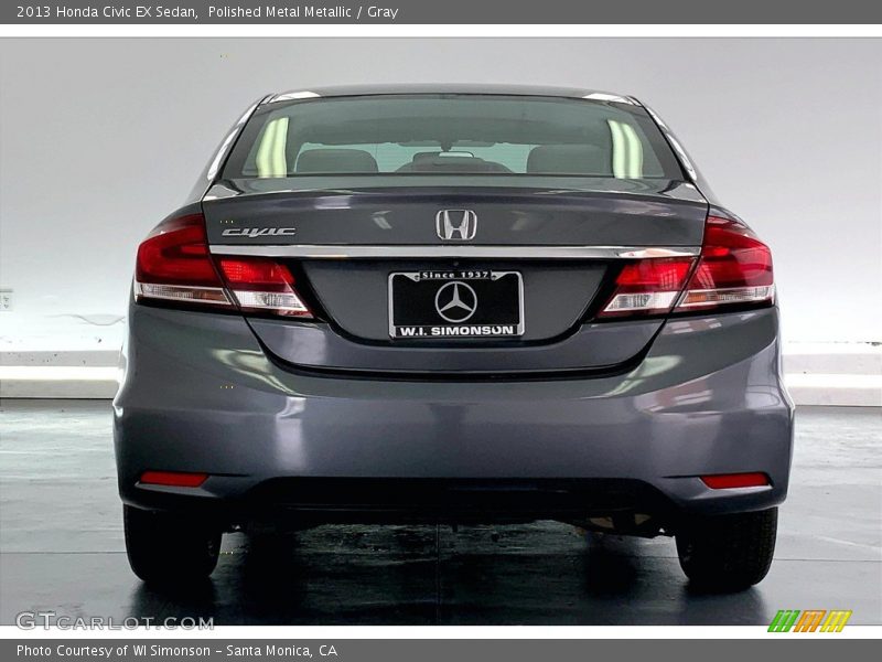 Polished Metal Metallic / Gray 2013 Honda Civic EX Sedan