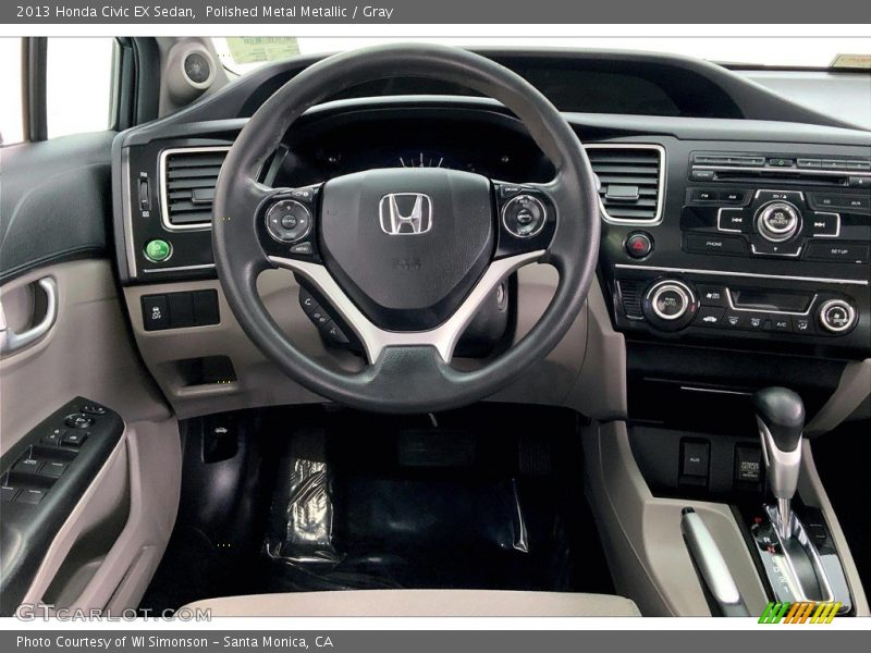 Polished Metal Metallic / Gray 2013 Honda Civic EX Sedan