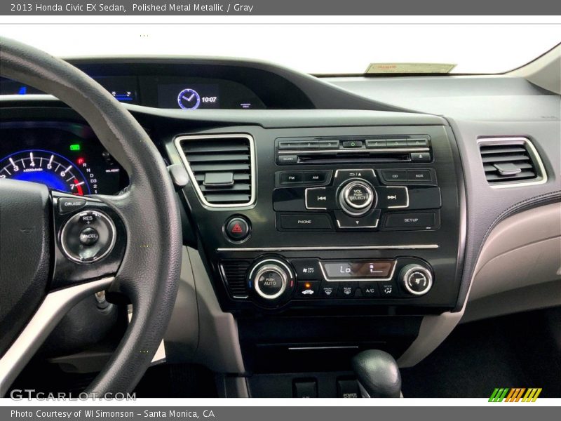 Polished Metal Metallic / Gray 2013 Honda Civic EX Sedan