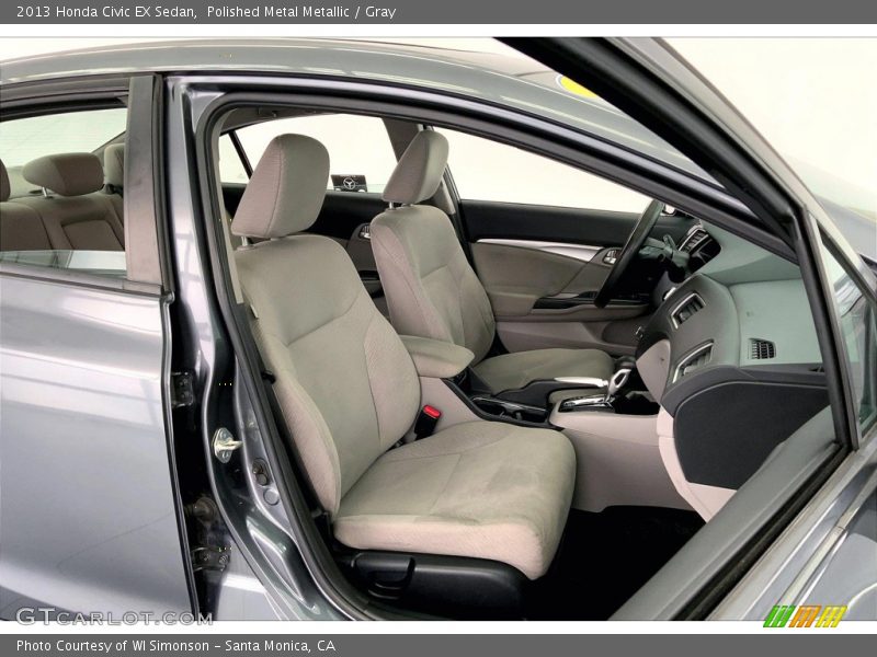 Polished Metal Metallic / Gray 2013 Honda Civic EX Sedan