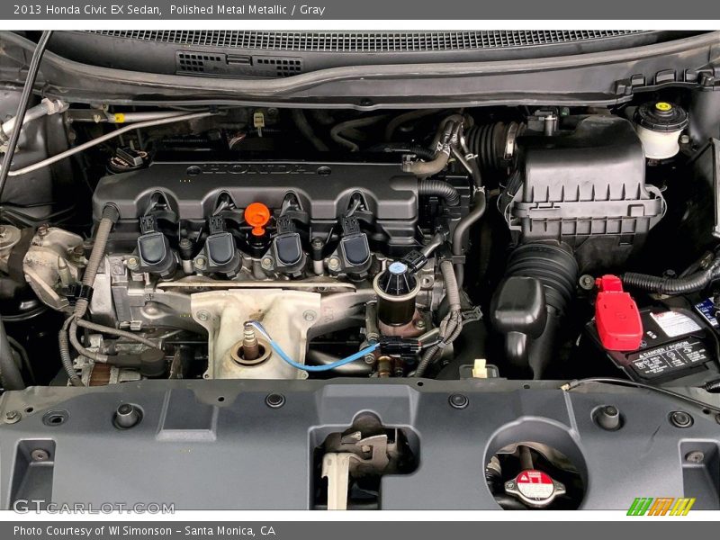 Polished Metal Metallic / Gray 2013 Honda Civic EX Sedan