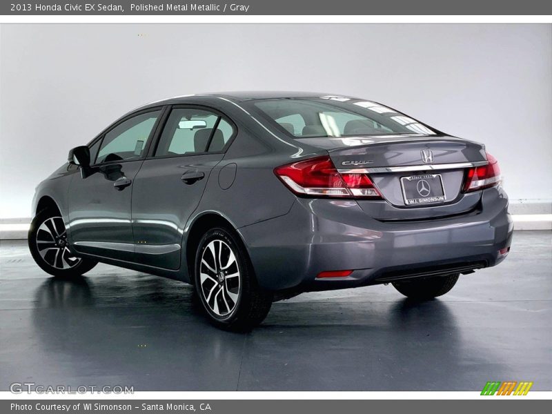 Polished Metal Metallic / Gray 2013 Honda Civic EX Sedan