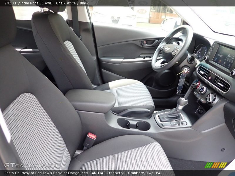 Front Seat of 2020 Kona SE AWD