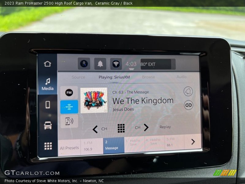 Controls of 2023 ProMaster 2500 High Roof Cargo Van