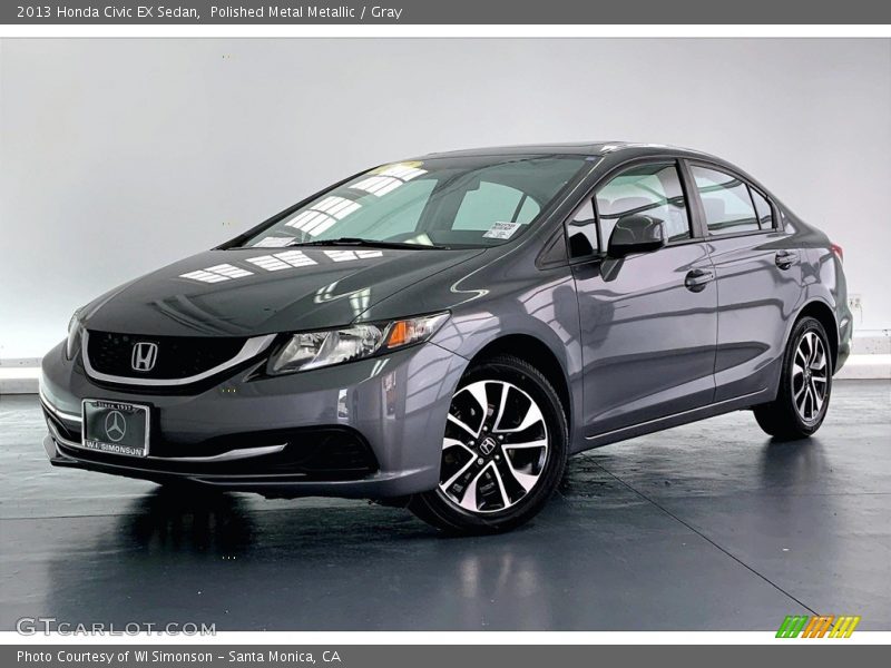 Polished Metal Metallic / Gray 2013 Honda Civic EX Sedan