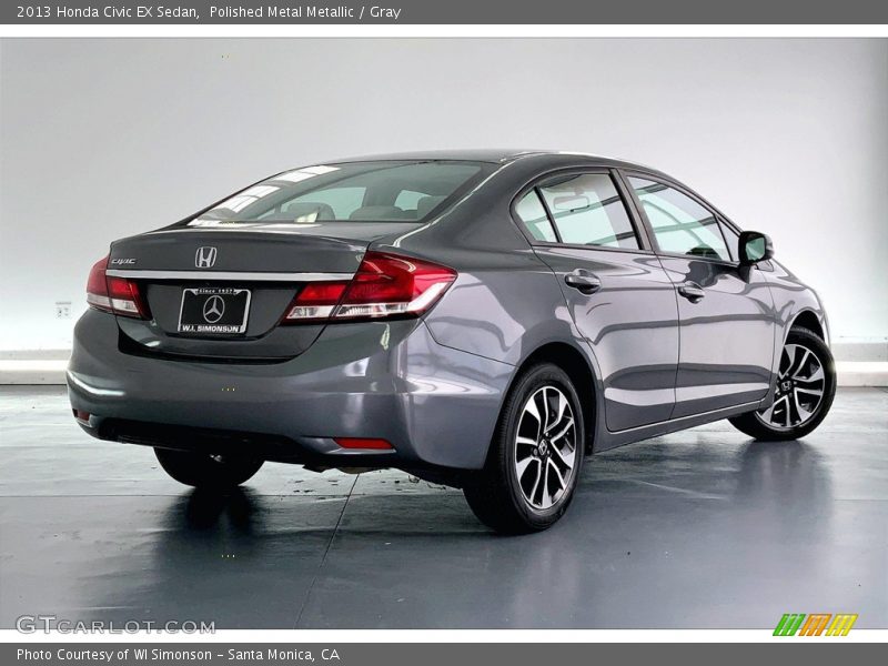Polished Metal Metallic / Gray 2013 Honda Civic EX Sedan