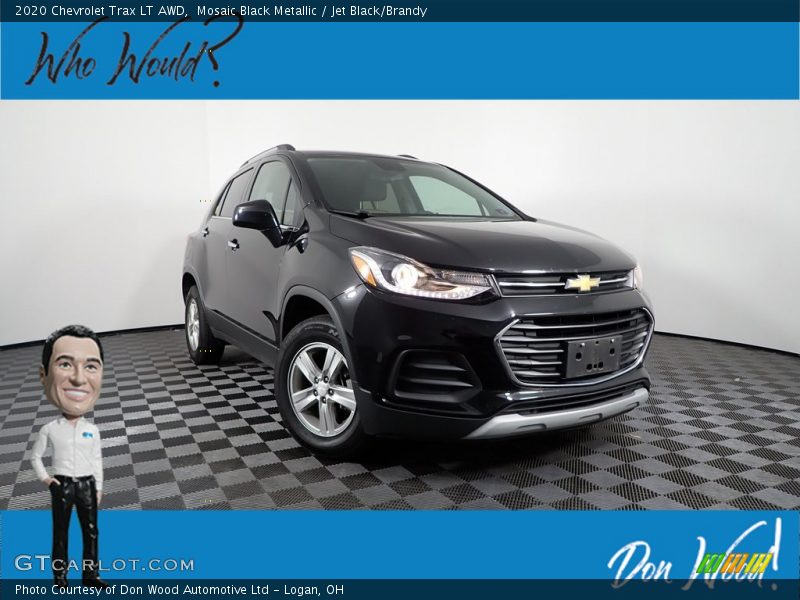 Mosaic Black Metallic / Jet Black/Brandy 2020 Chevrolet Trax LT AWD