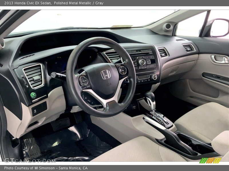 Polished Metal Metallic / Gray 2013 Honda Civic EX Sedan
