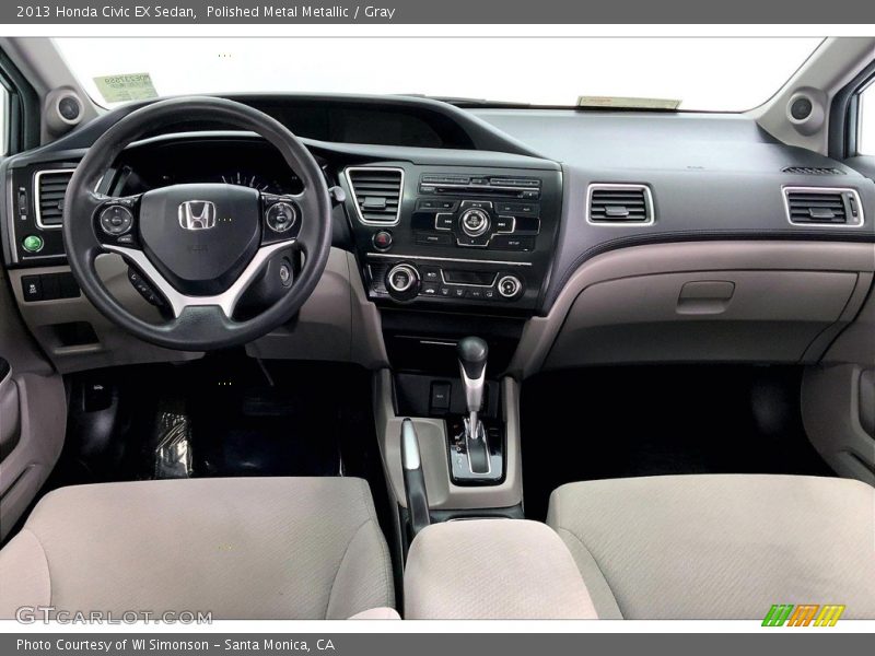 Polished Metal Metallic / Gray 2013 Honda Civic EX Sedan