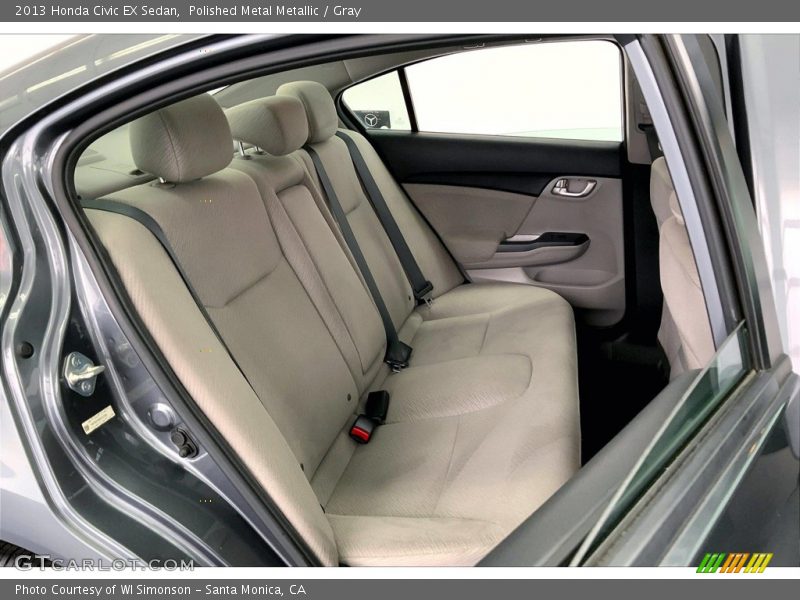 Polished Metal Metallic / Gray 2013 Honda Civic EX Sedan