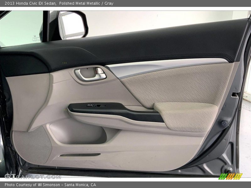 Polished Metal Metallic / Gray 2013 Honda Civic EX Sedan