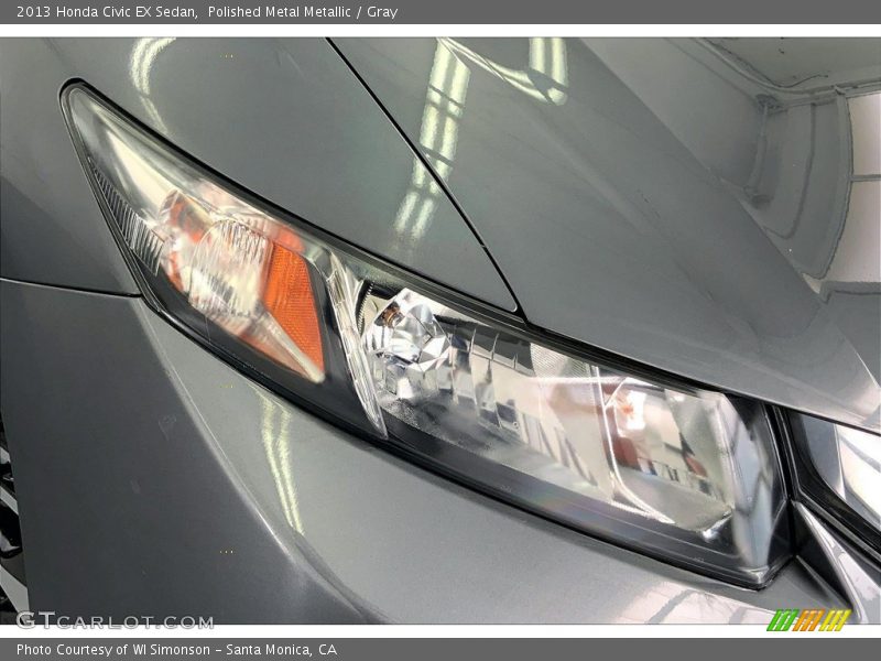 Polished Metal Metallic / Gray 2013 Honda Civic EX Sedan