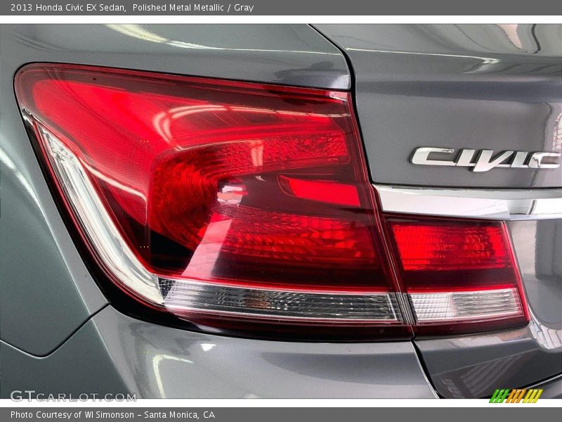 Polished Metal Metallic / Gray 2013 Honda Civic EX Sedan