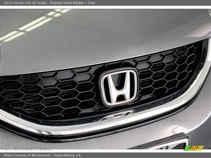 Polished Metal Metallic / Gray 2013 Honda Civic EX Sedan