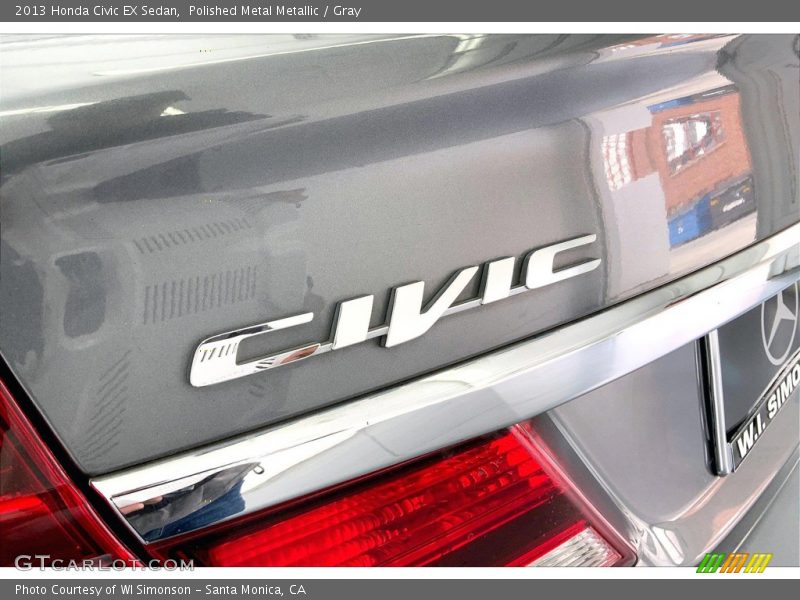 Polished Metal Metallic / Gray 2013 Honda Civic EX Sedan