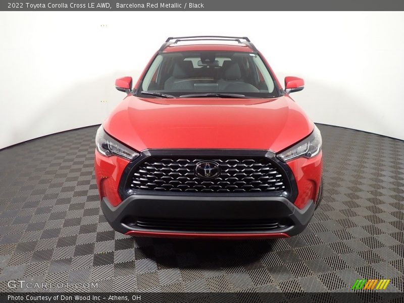 Barcelona Red Metallic / Black 2022 Toyota Corolla Cross LE AWD