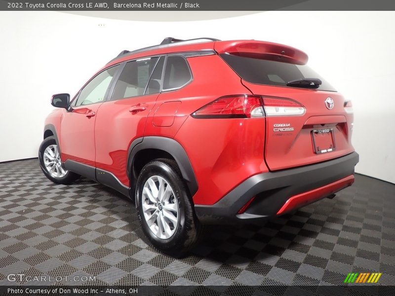 Barcelona Red Metallic / Black 2022 Toyota Corolla Cross LE AWD