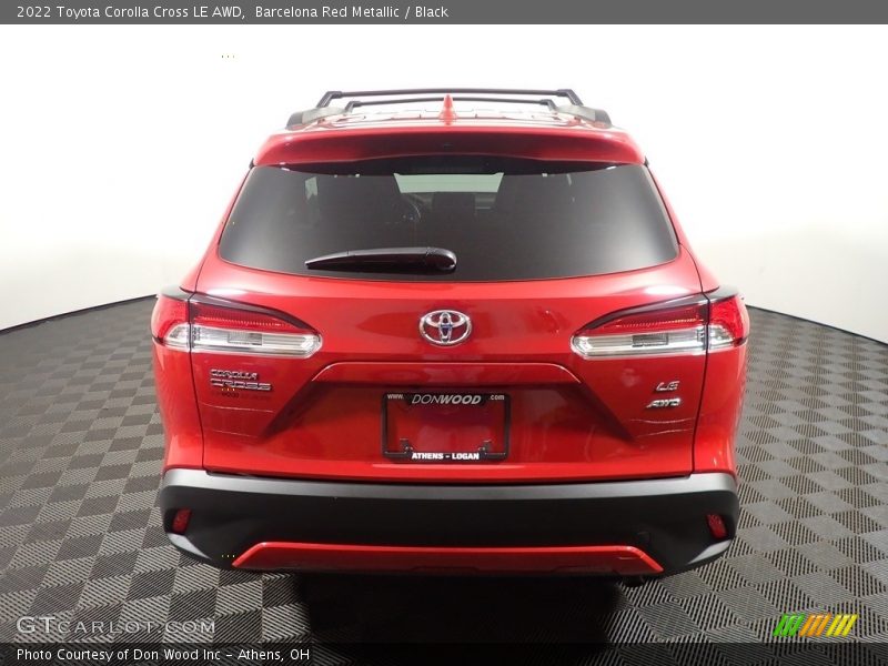 Barcelona Red Metallic / Black 2022 Toyota Corolla Cross LE AWD