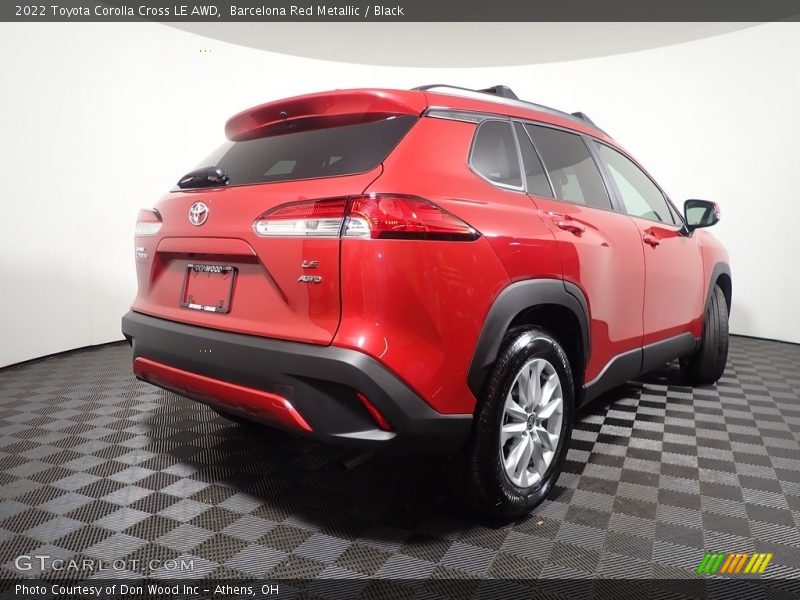 Barcelona Red Metallic / Black 2022 Toyota Corolla Cross LE AWD
