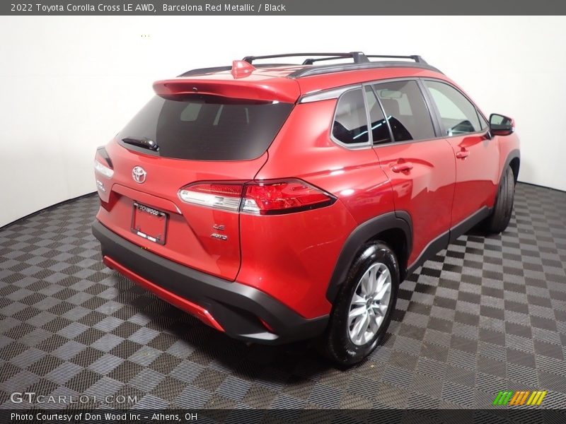 Barcelona Red Metallic / Black 2022 Toyota Corolla Cross LE AWD