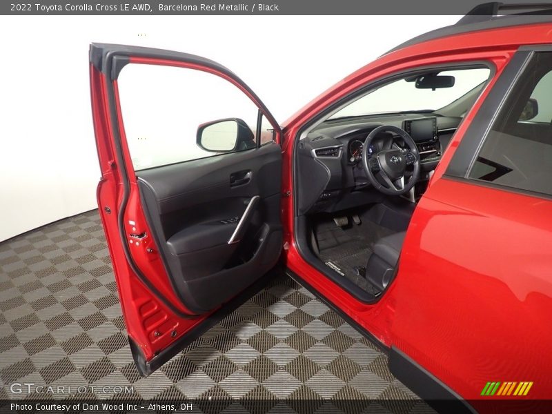 Barcelona Red Metallic / Black 2022 Toyota Corolla Cross LE AWD
