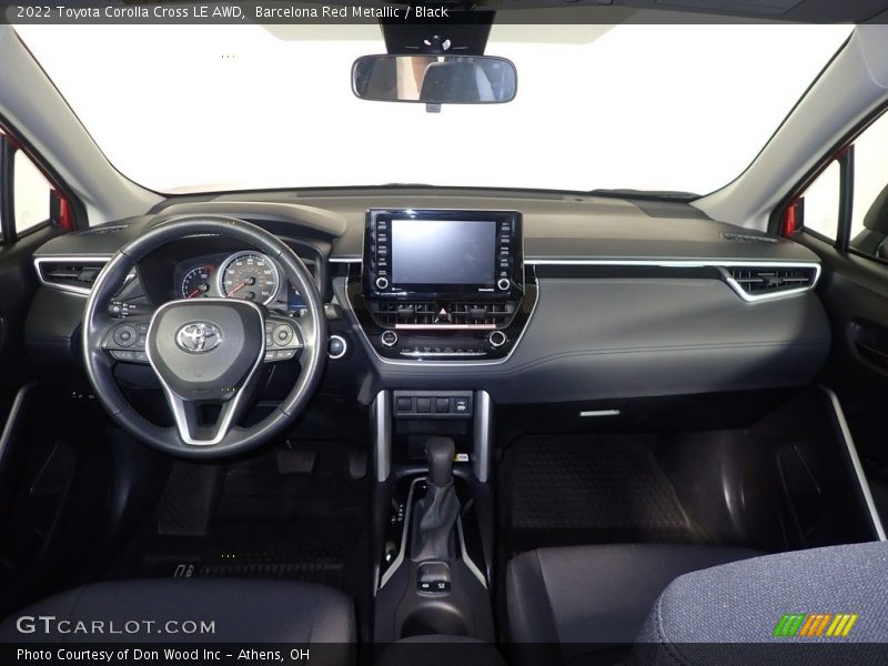 Dashboard of 2022 Corolla Cross LE AWD