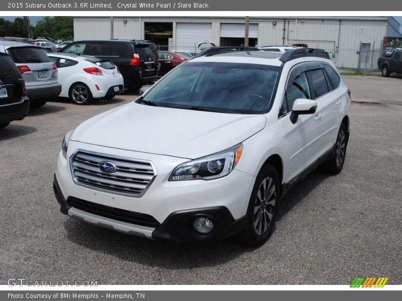 Crystal White Pearl / Slate Black 2015 Subaru Outback 3.6R Limited