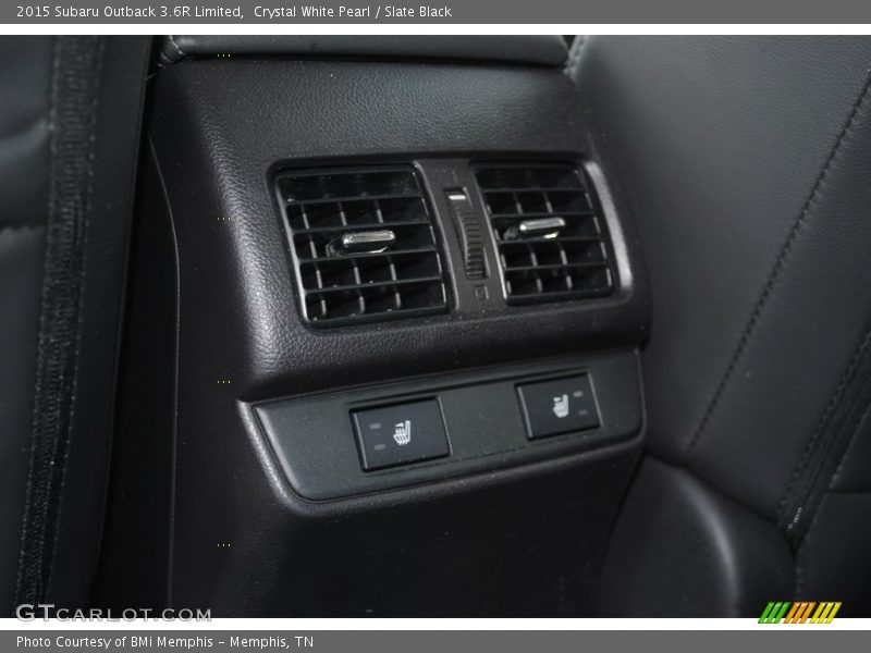 Crystal White Pearl / Slate Black 2015 Subaru Outback 3.6R Limited