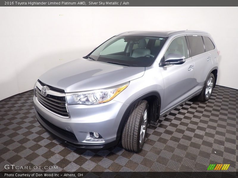 Silver Sky Metallic / Ash 2016 Toyota Highlander Limited Platinum AWD