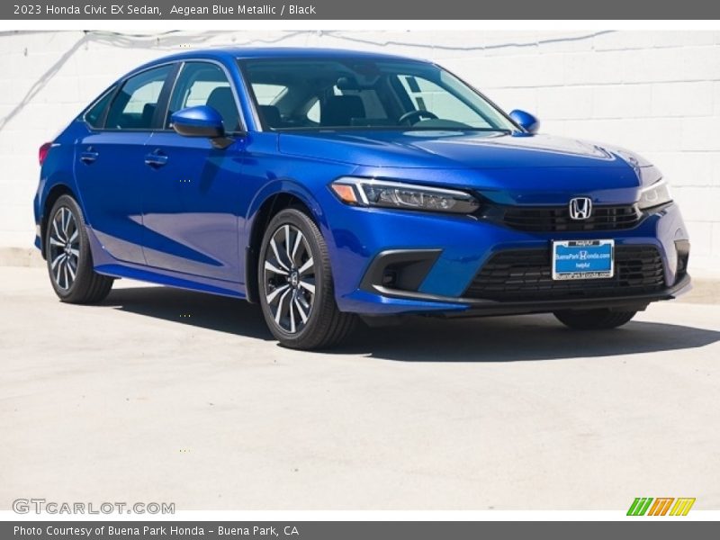 Front 3/4 View of 2023 Civic EX Sedan