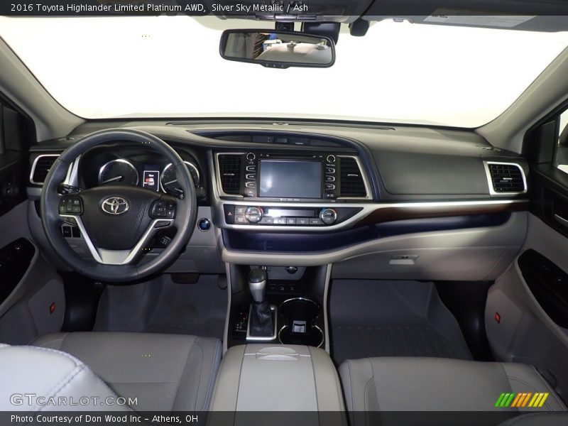 Silver Sky Metallic / Ash 2016 Toyota Highlander Limited Platinum AWD