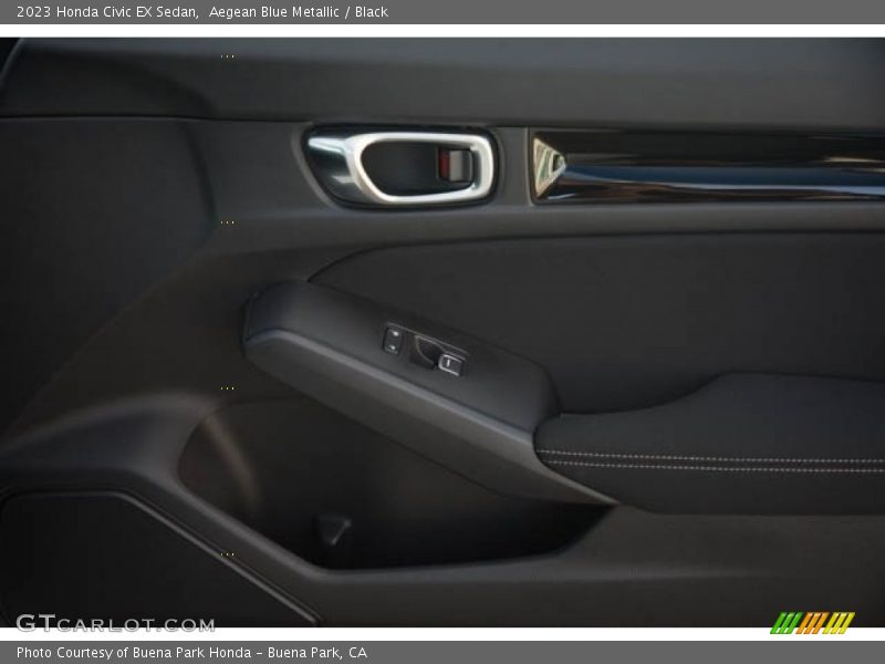 Aegean Blue Metallic / Black 2023 Honda Civic EX Sedan