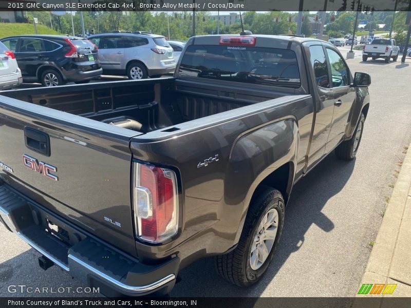 Bronze Alloy Metallic / Cocoa/Dune 2015 GMC Canyon SLE Extended Cab 4x4