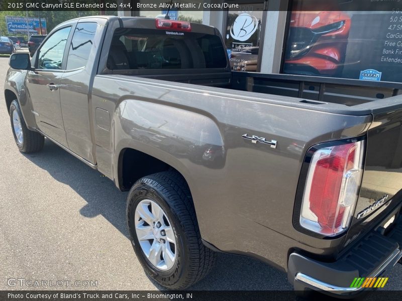 Bronze Alloy Metallic / Cocoa/Dune 2015 GMC Canyon SLE Extended Cab 4x4