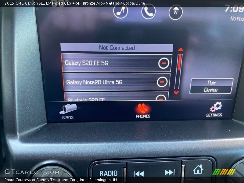 Bronze Alloy Metallic / Cocoa/Dune 2015 GMC Canyon SLE Extended Cab 4x4