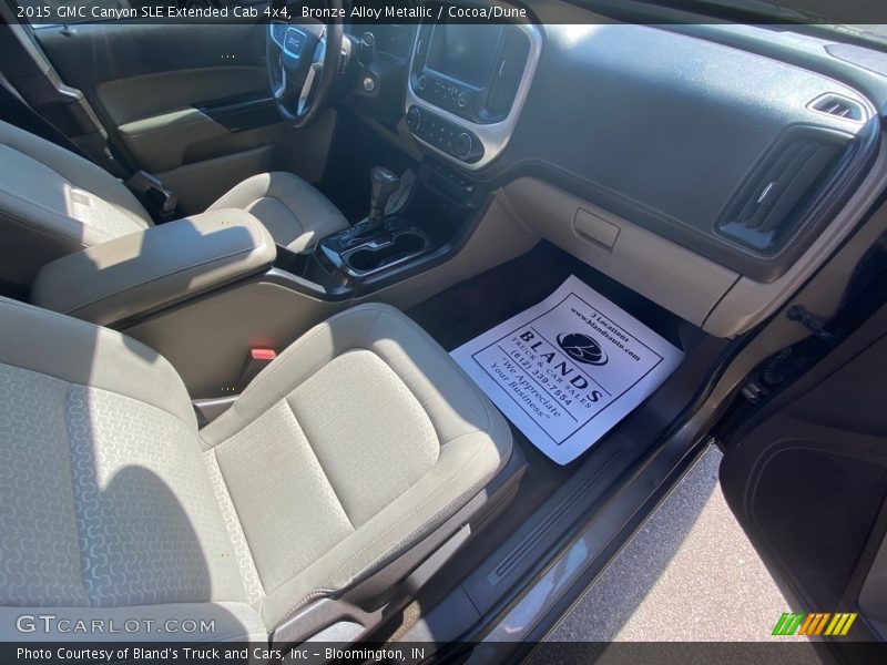 Bronze Alloy Metallic / Cocoa/Dune 2015 GMC Canyon SLE Extended Cab 4x4