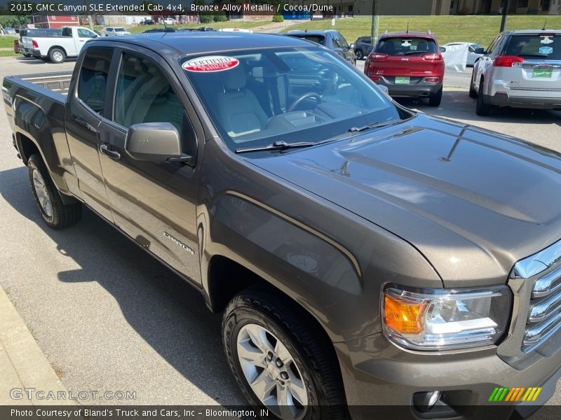 Bronze Alloy Metallic / Cocoa/Dune 2015 GMC Canyon SLE Extended Cab 4x4
