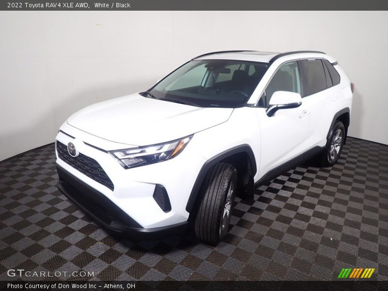 White / Black 2022 Toyota RAV4 XLE AWD