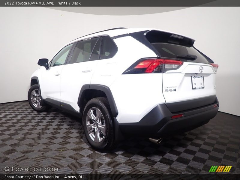 White / Black 2022 Toyota RAV4 XLE AWD