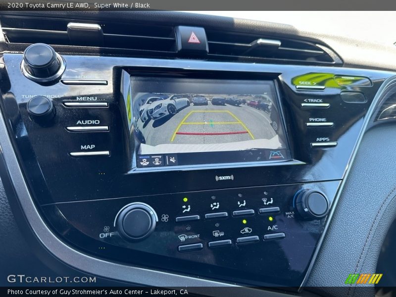 Super White / Black 2020 Toyota Camry LE AWD