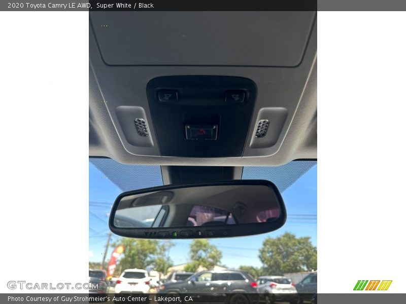 Super White / Black 2020 Toyota Camry LE AWD