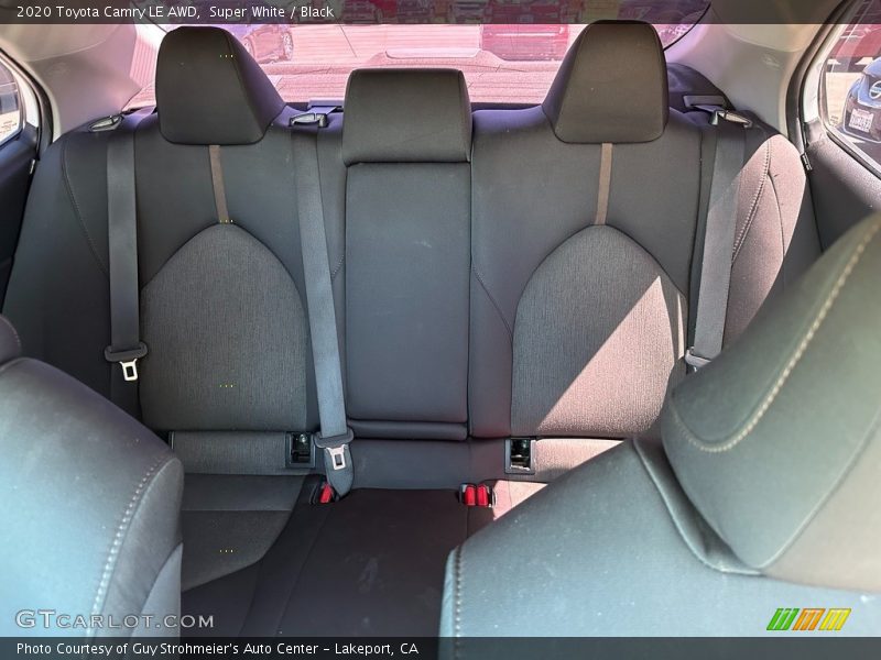 Super White / Black 2020 Toyota Camry LE AWD